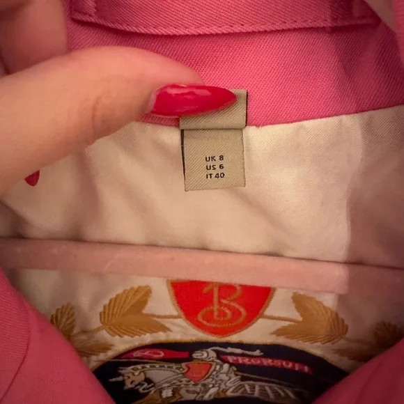 Burberry Pink Trench Coat
